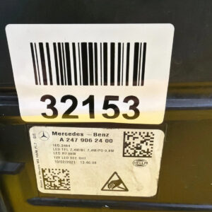 Reflektor Lampa Prawa Mercedes GLB W247 Zwykła A2479062400