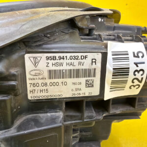 Reflektor Lampa Prawa Porsche Macan 95B Soczewka 95B941032DF