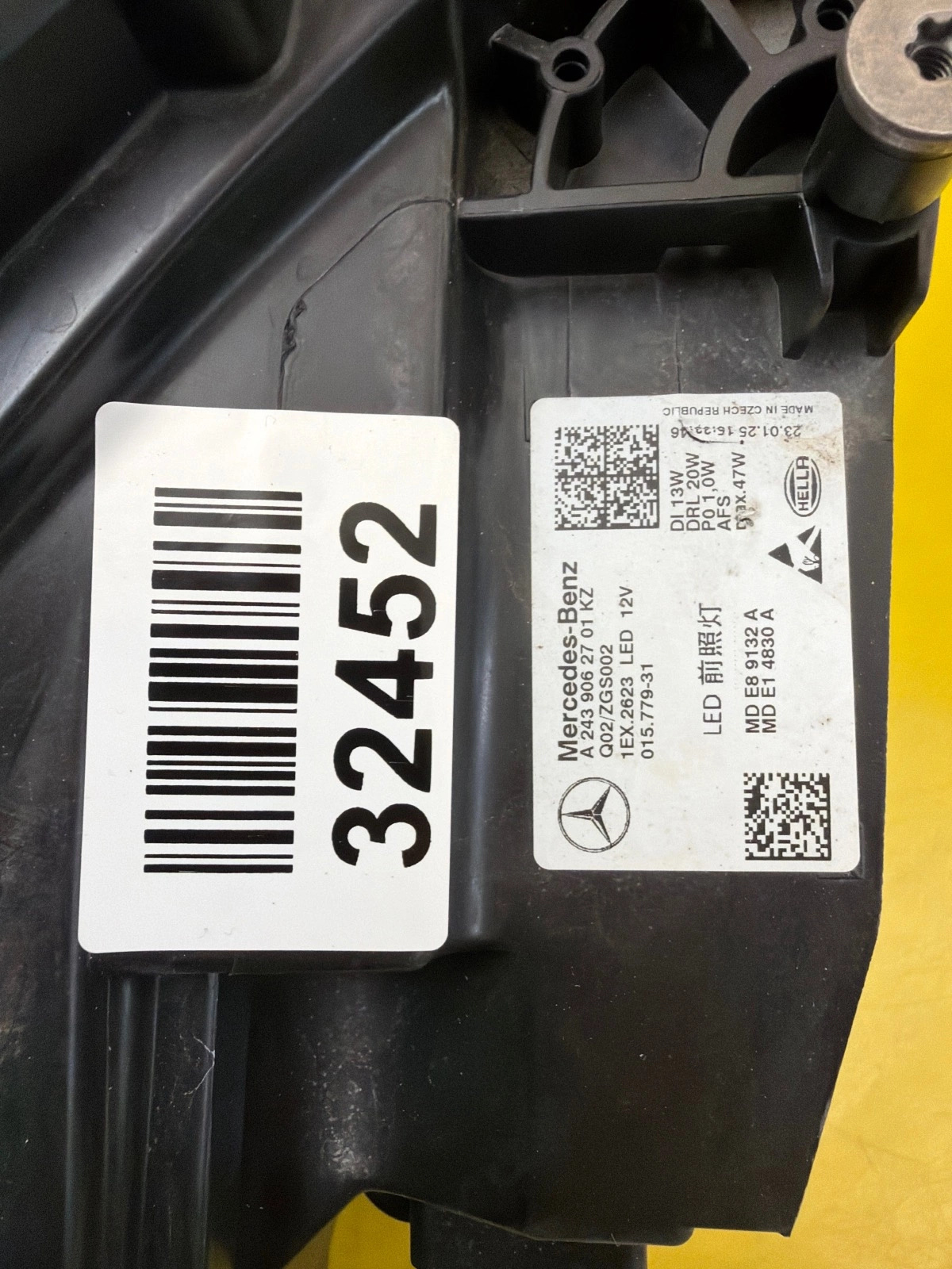 Reflektor Lampa Lewa Mercedes EQA EQB W243 Full Led High Performance A2439062701 Autolamps 2 Reflektor Lampa Lewa Mercedes EQA EQB W243 Full Led High Performance A2439062701