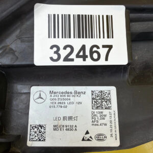 Reflektor Lampa Prawa Mercedes EQB EQA W243 Full Led A2439069000